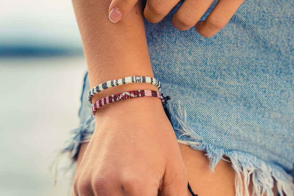 Bracelet Pack - White & Ruby