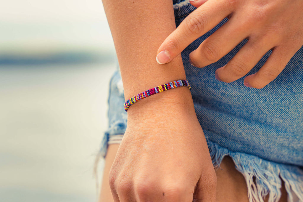 Boho Surfer Bracelet - Dark Multi