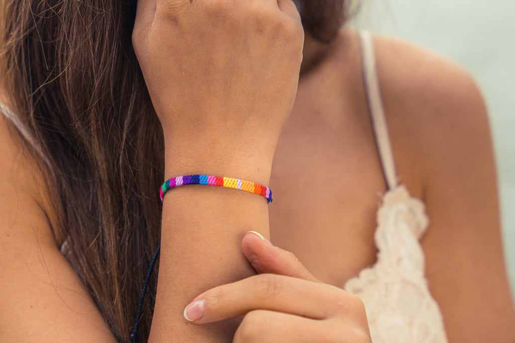 Boho Surfer Bracelet - Rainbow