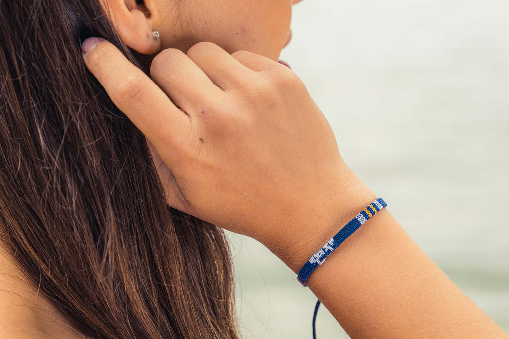 Boho Surfer Bracelet - Blue